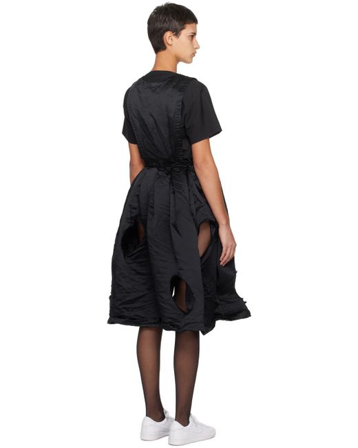 COMME DES GARÇON BLACK Black Comme Des Garçons Cutout Midi Dress