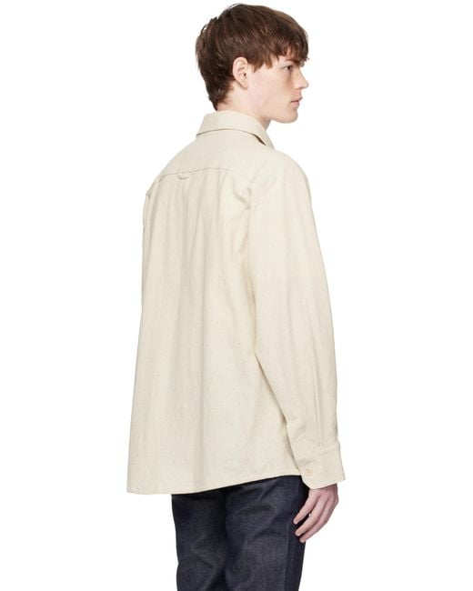 A.P.C. Black Off- Basile Overshirt for men