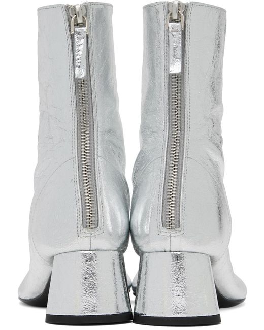 Proenza Schouler シルバー Glove ブーツ ホワイト | Lyst