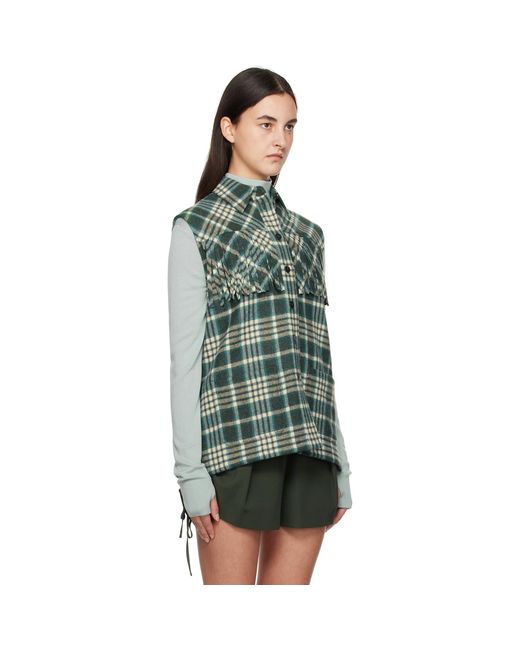 Weekend by Maxmara Green Khaki Colle Vest