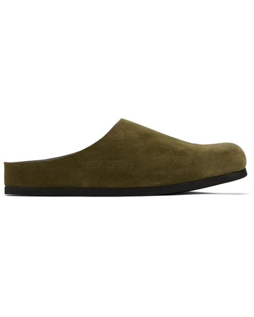 Common Projects Black Khaki Clog Slip-On Loafers for men