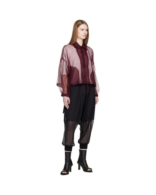 Undercover Red Burgundy Uc1E8201 Coach Shirt