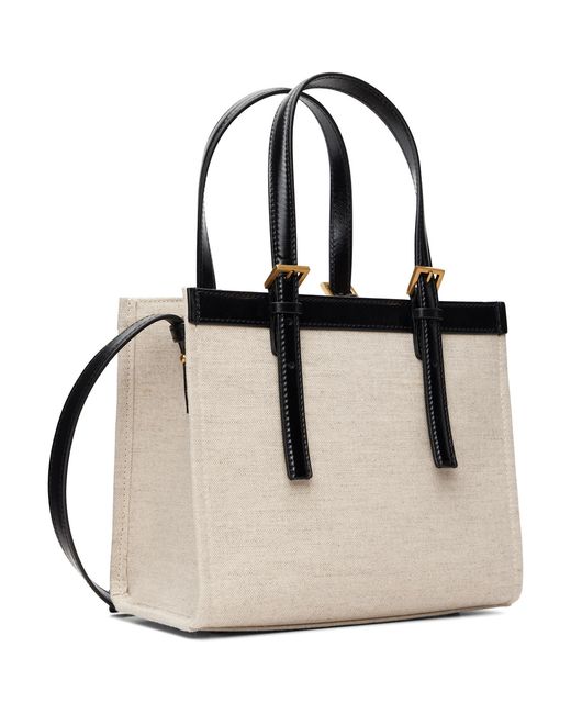 Versace Black Rivière Mini Canvas Tote