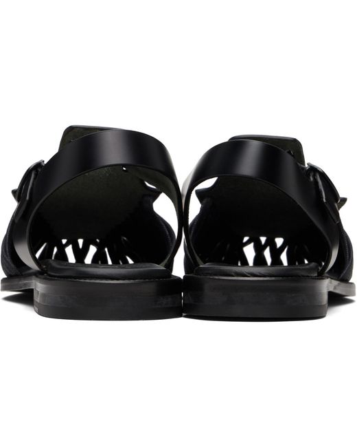 Hereu Black Alaro Sandals for men