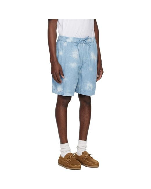 Isabel Marant Blue Thydra Shorts for men