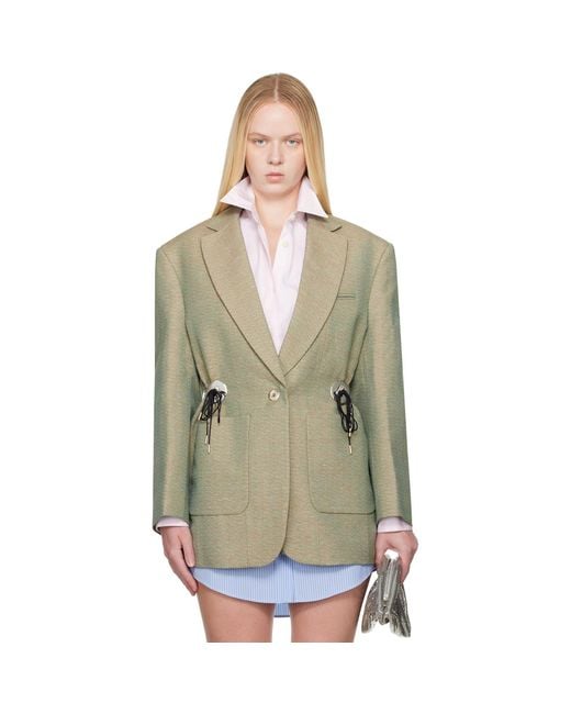 Rabanne Multicolor Mottled Wool Blazer