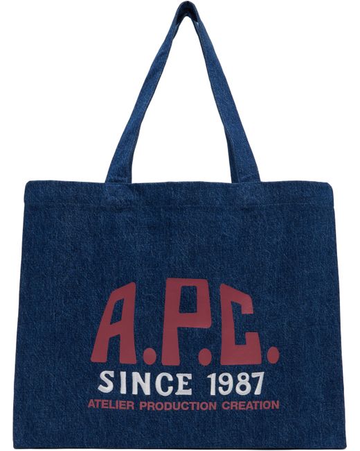 A.P.C. Blue Diane Carpenter Shopping Tote for men