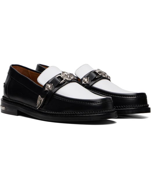 Toga Virilis Black Ssense Exclusive & Hard Leather Loafers for men