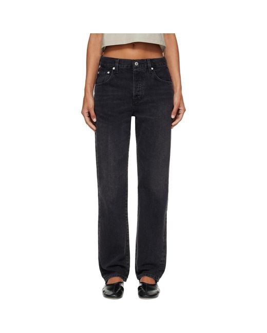 Citizens of Humanity Blue 90S High Rise Straight Jeans