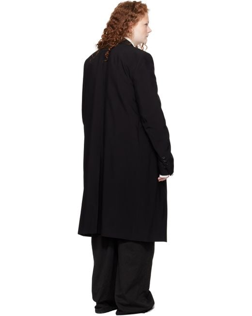 Ann Demeulemeester ブラック Viv High Comfort テーラードコート Black