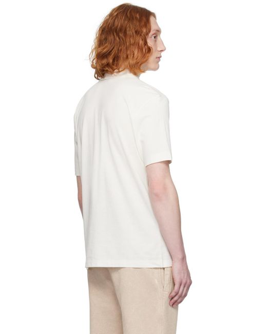 メンズ HUGO ホワイト ボンディングロゴ ポロシャツ White