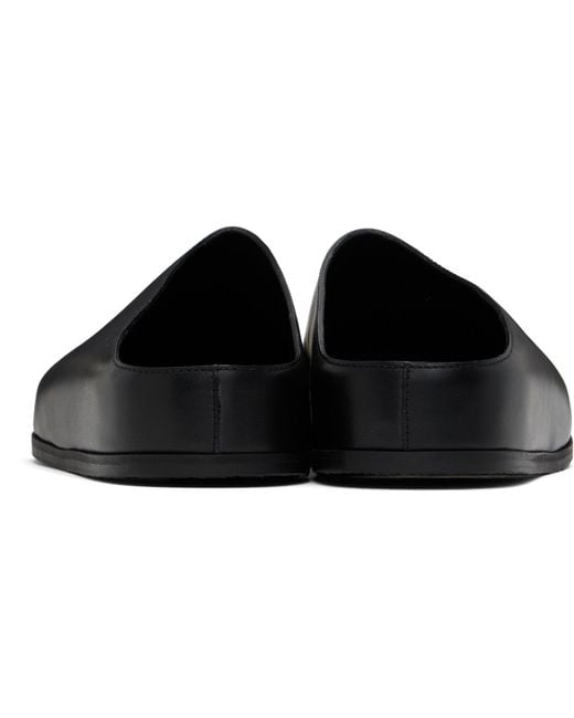 Studio Nicholson Black Wearing Clog Loafers for men