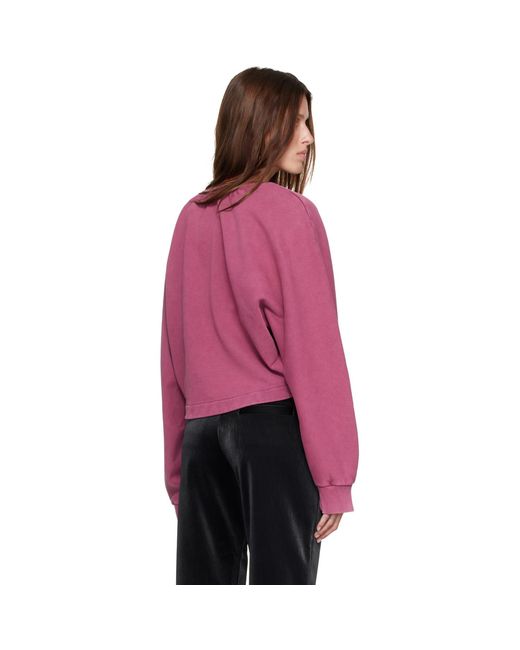 Off-White c/o Virgil Abloh Purple Off Stamp Balloon Crew Sweatshirt
