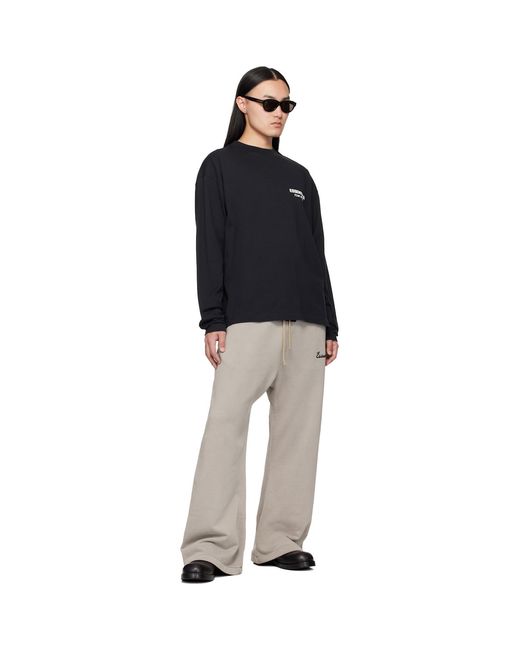 Fear Of God Black Classic Long Sleeve T-Shirt for men