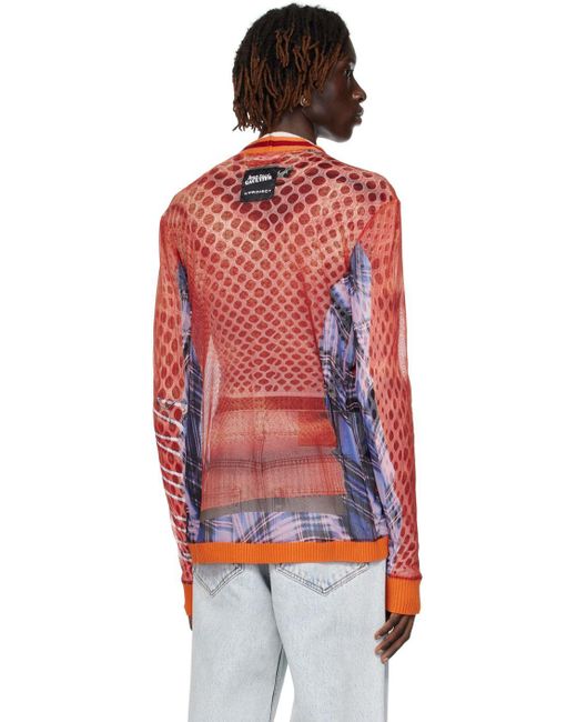 Y. Project Jean Paul Gaultier Edition Cardigan in Red for Men | Lyst