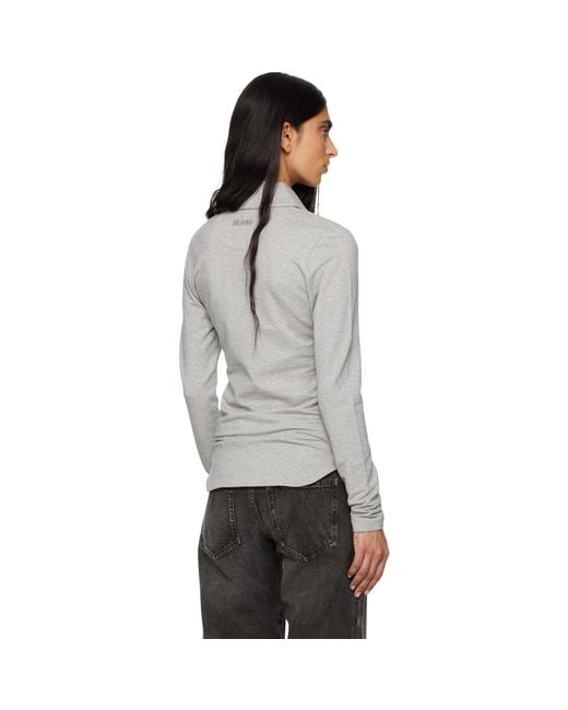 The Attico Black Light American Fleece Polo