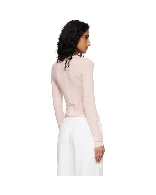 Skims Multicolor Sheer Modal Creweck Henley