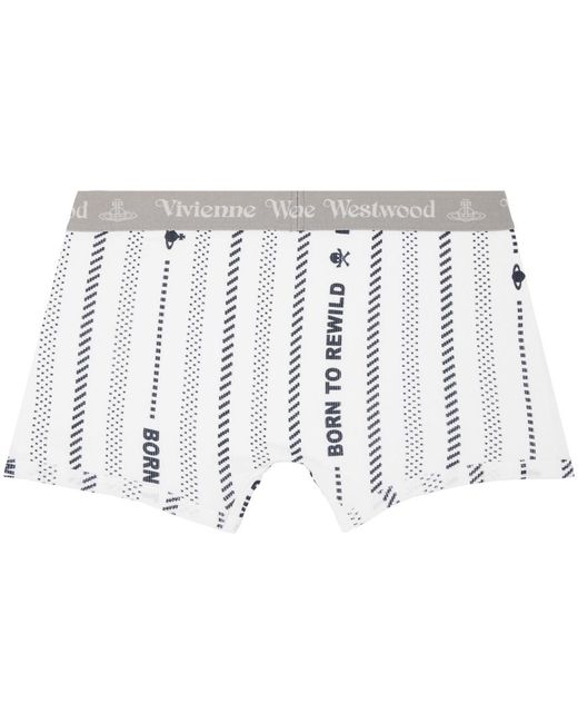 Vivienne Westwood Black White Printed Boxers for men