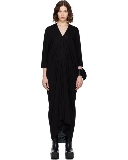 Rick Owens ブラック Concordians Kite マキシワンピース Black