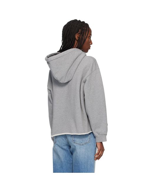 MM6 by Maison Margiela Black Unbrushed Cotton Hoodie