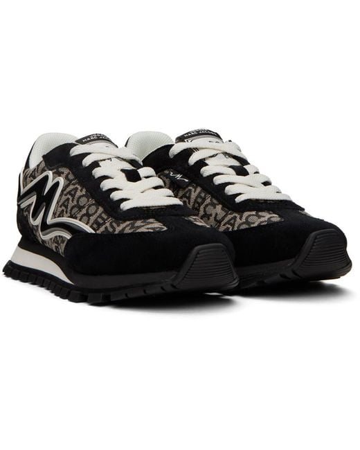 Marc Jacobs Black & White 'the Monogram jogger' Sneakers