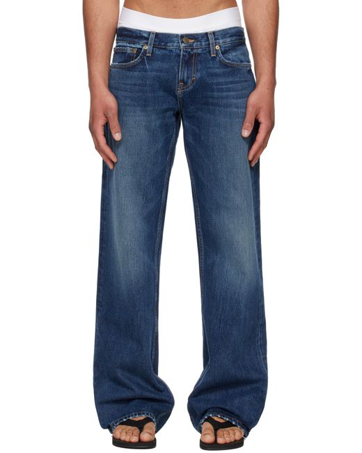 Raimundo Langlois Blue Bootcut Jeans for men