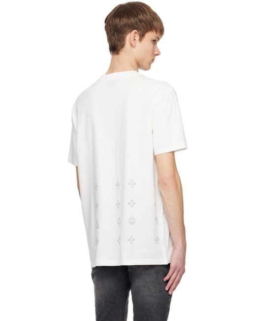 T-shirt blanc à image et logos modifiés édition trippie d Ksubi pour homme en coloris White