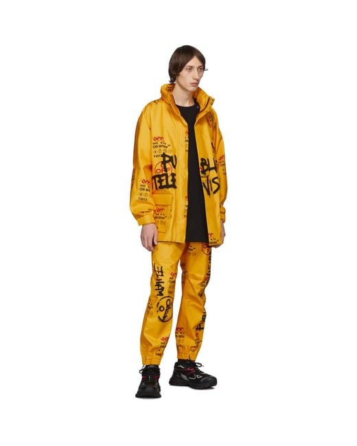 メンズ Off-White c/o Virgil Abloh イエロー スキー ジャケット