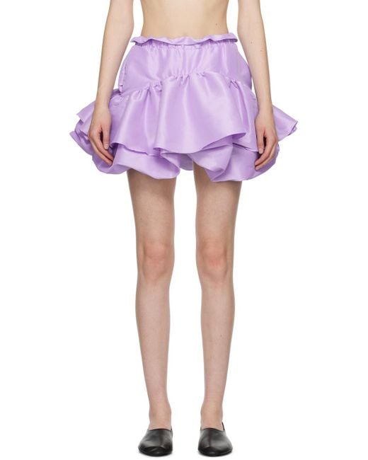 Kika Vargas Ssense Exclusive Purple Maye Miniskirt