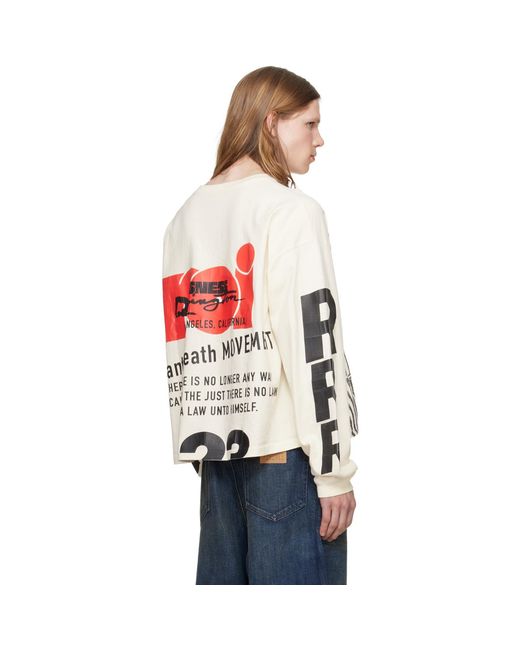 RIVINGTON roi Rebis Multicolor Off- Isness Cva Long Sleeve T-Shirt for men