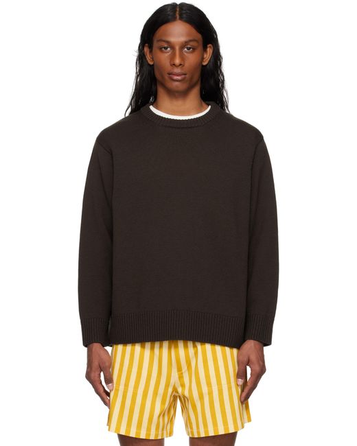Bode Black Juniper Sweater for men
