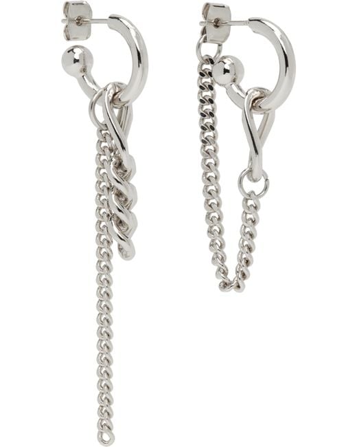 Justine Clenquet White Tiko Earrings