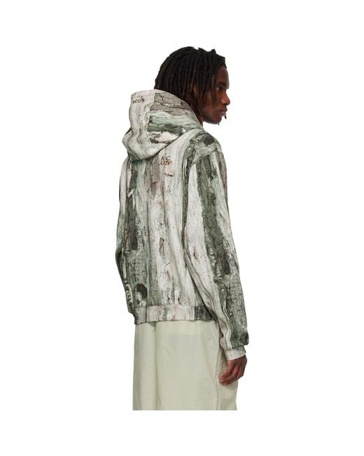 RCOS Black Khaki Stack Logo Hoodie for men