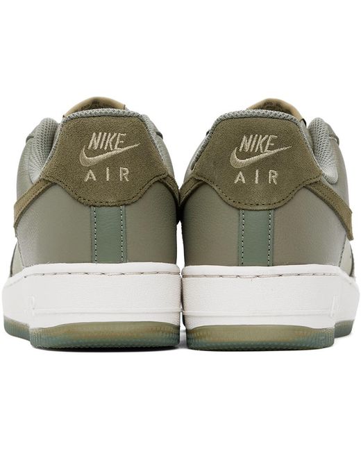 Nike Black Green Air Force 1 '07 Lv8 Sneakers for men