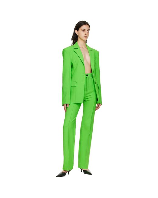 Kwaidan Editions Green Polyester Blazer