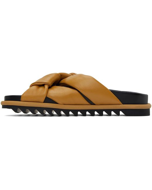 Dries Van Noten Black Yellow Braided Sandals for men