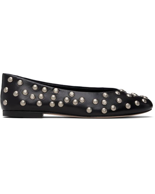 GIMAGUAS Black Bailarina Studs Ballerina Flats