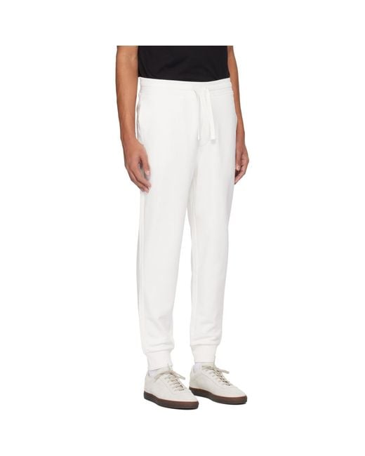 HUGO Black Cuffed Logo Print Sweatpants for men