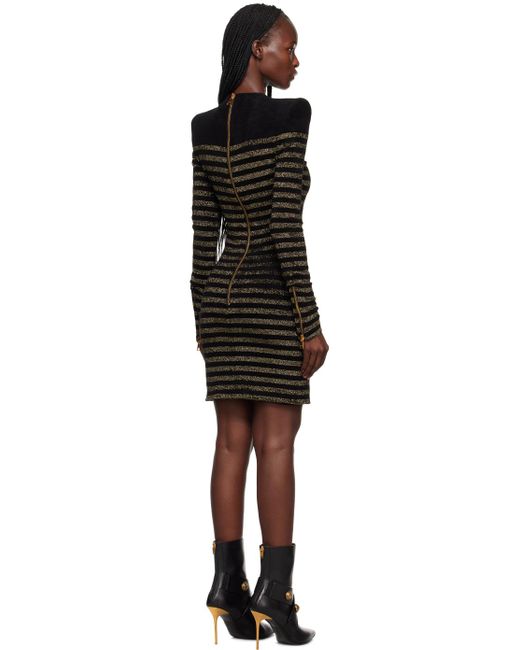 Robes es Balmain en coloris Black