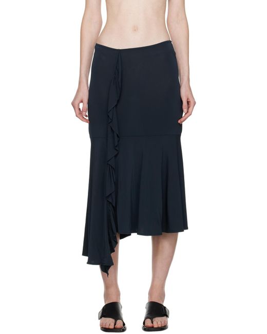 Paloma Wool Black Gelly Midi Skirt