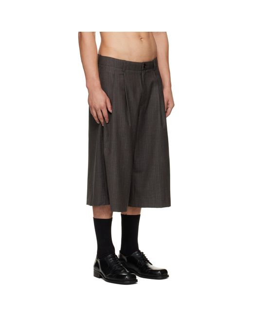 Our Legacy Black Split Shorts for men