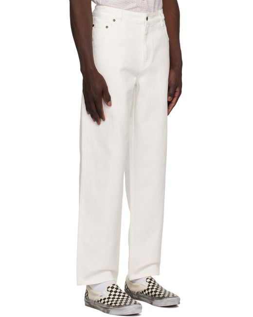 Dime White Relaxed-fit Jeans for men