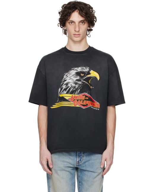 Amiri Black Eagle' Oversized T-Shirt for men