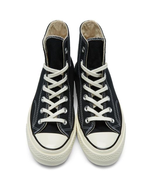 black chuck 70 high sneakers