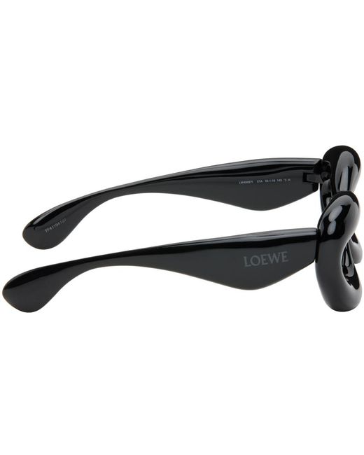 Loewe Black Inflated Cat-eye Sunglasses for men