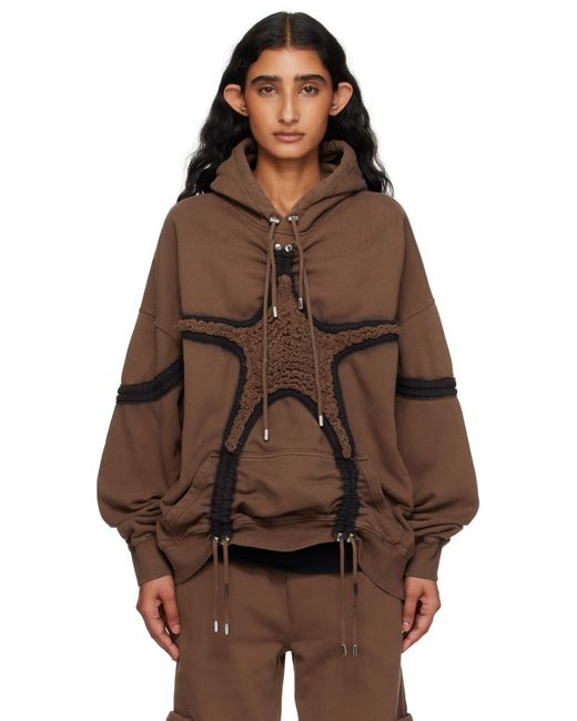 Collina Strada Brown Soft Star Hoodie