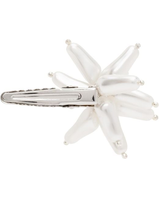 Justine Clenquet White Moon Hair Clip