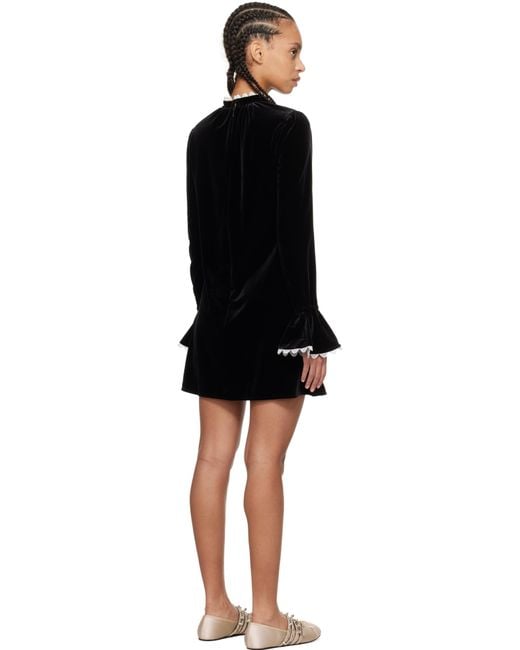 【GANNI】VELVET JERSEY MINI DRESS 0400019776266_AVOCADO?wid=600&