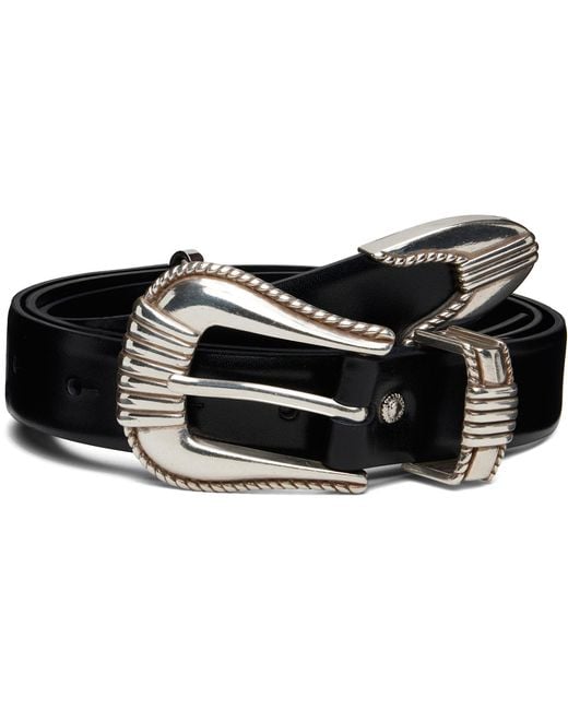 Toga Black Metal Belt