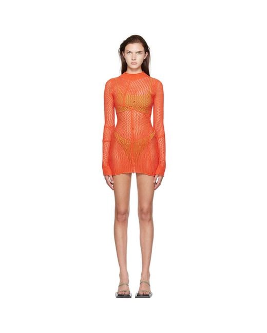 GUIZIO Black Ssense Exclusive Minidress